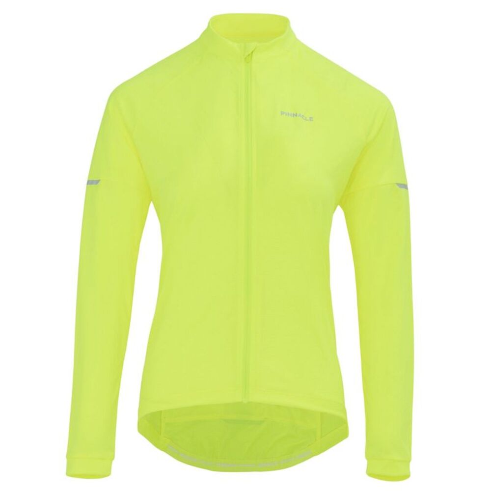 Pinnacle Womens/Ladies Logo Long-Sleeved Cycling Jersey / Yellow